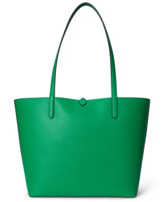 Faux-Leather Reversible Tote Bag