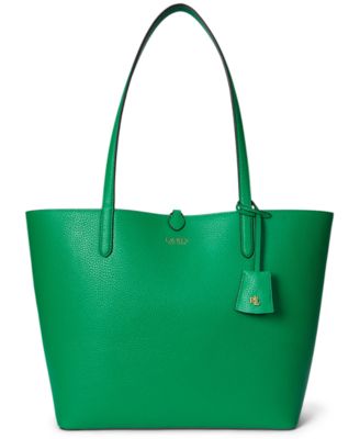 Faux-Leather Reversible Tote Bag