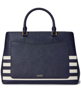 Crosshatch Leather Large Hanna Satchel