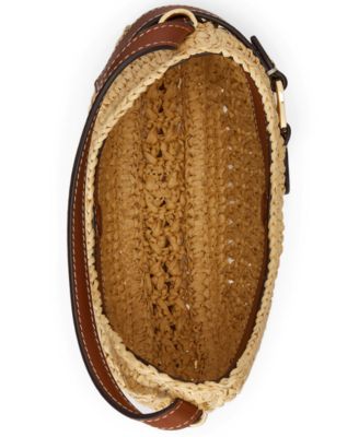 Woven Straw Small Tasha Crossbody Bag