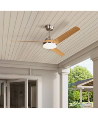 52" Modern Ceiling Fan with 3 Blades, Tri-Color Dimming, Remote Control & Timer perfect for stylish and efficient indoor cooling.