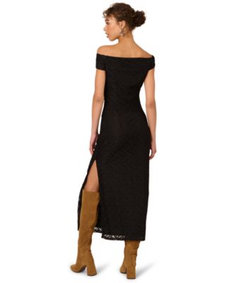 Women's Off-The-Shoulder Midi Dress