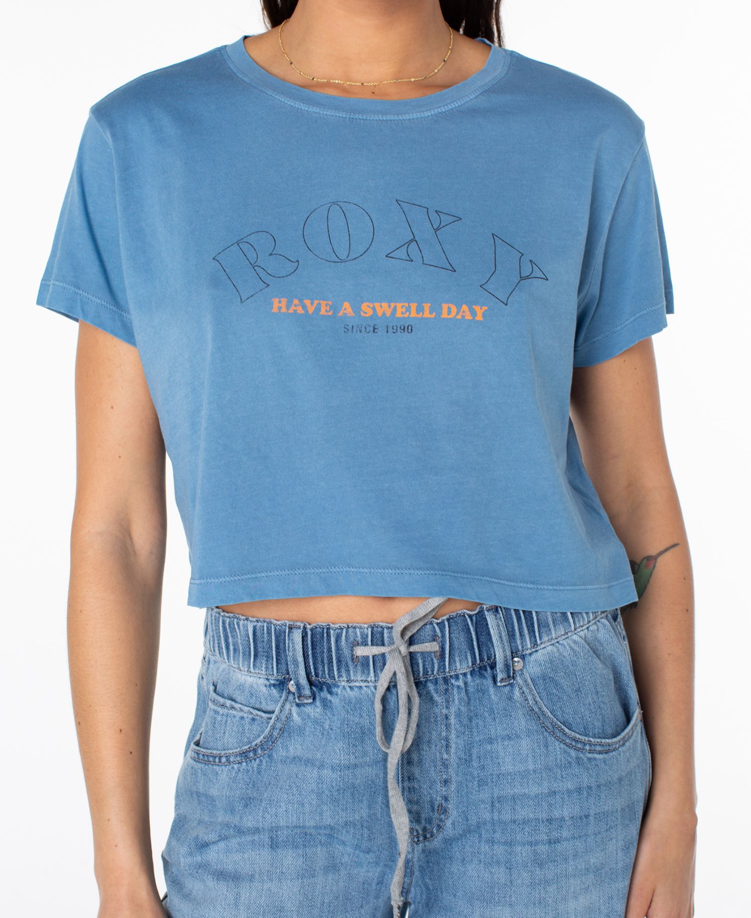 Women's Swell Day Cropped Boxy Short-Sleeve T-Shirt