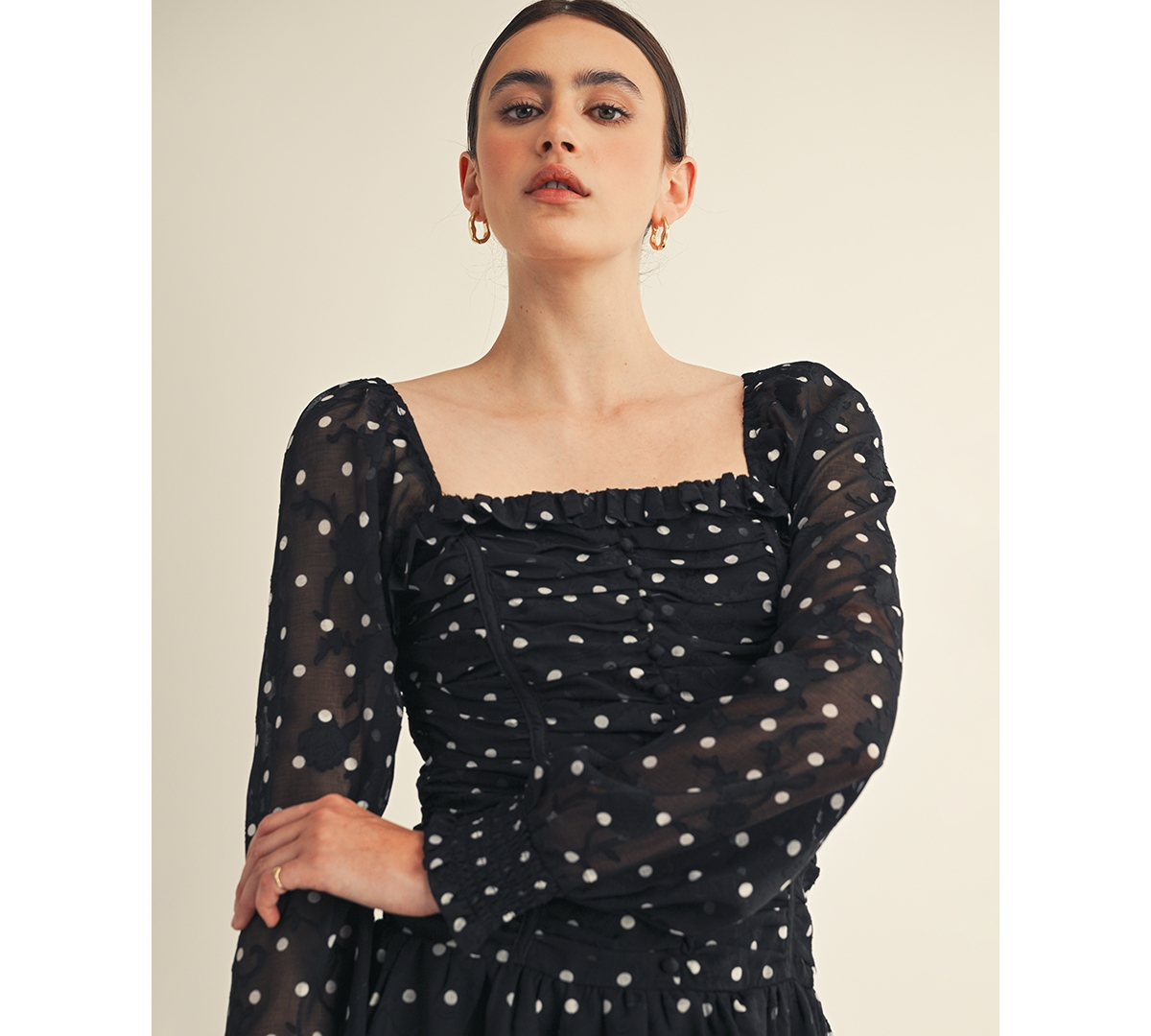 Arose Studio, Inc Women's Sorenne Square Neck Mini Dress