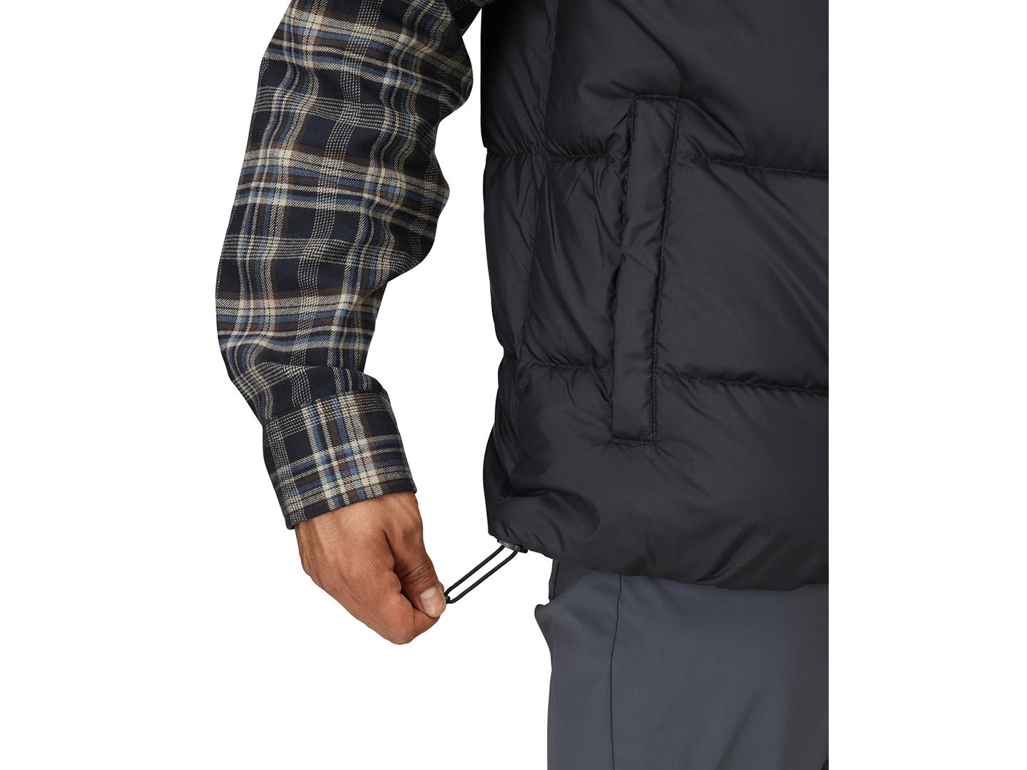 Мужской жилет Marmot Guides Down Stand-Collar Vest, цвет: Чёрный — фото 4