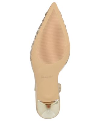 Women's Pemma Woven Slingback Stiletto Pumps