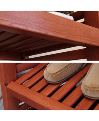 Solid Wood Walk-In Closet Organizer with 6 Drawers and Solid Wood Doors