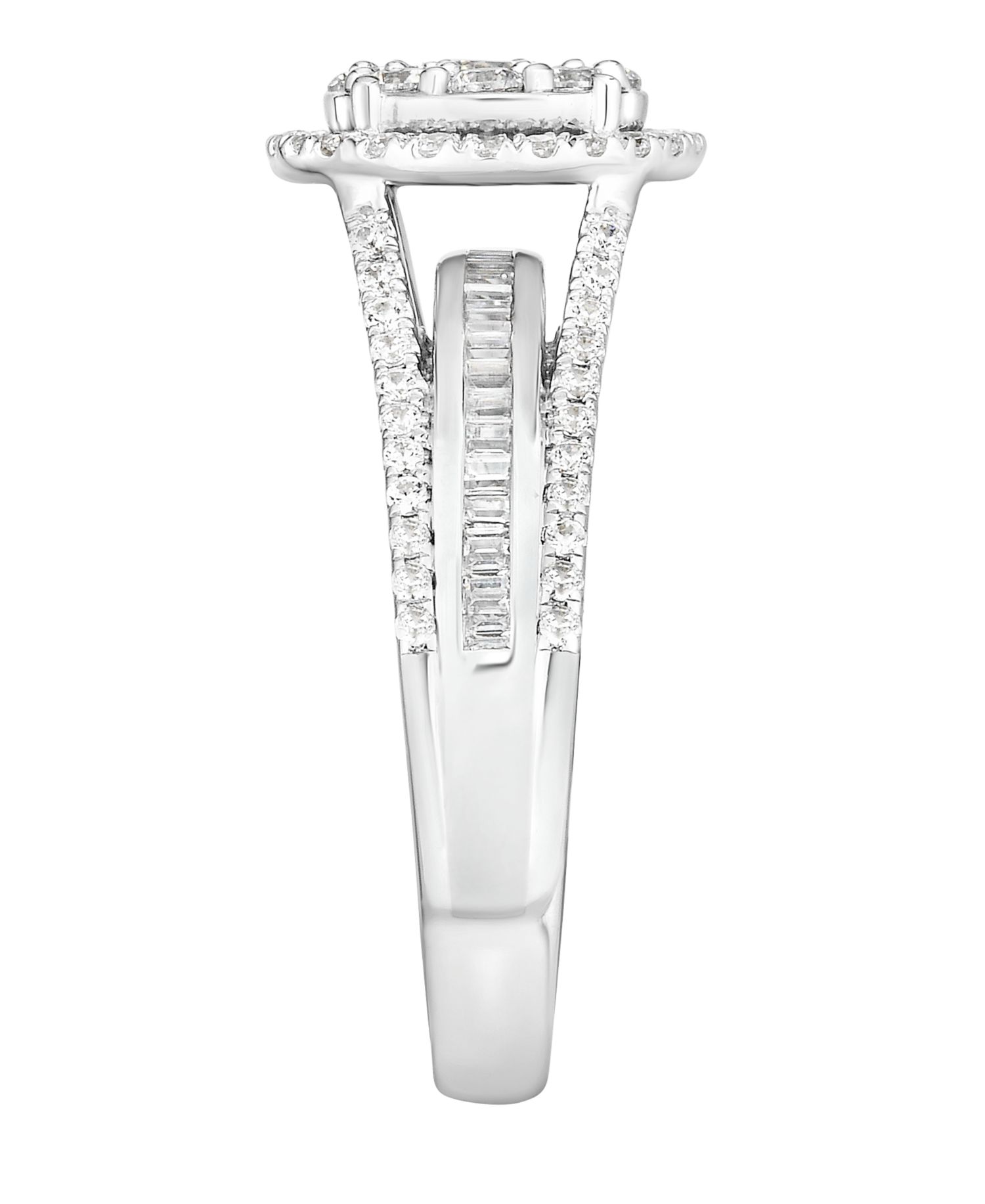 Diamond Round Halo Ring (2 ct. t.w.) in 10k White Gold