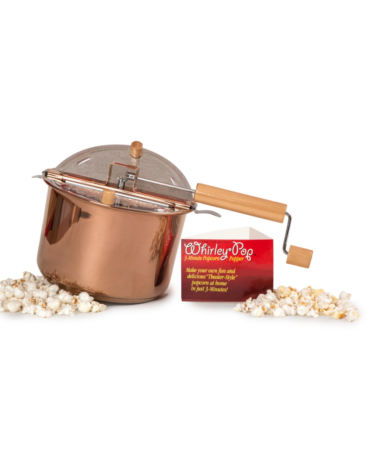 Wabash Valley Farms Whirley Pop Stovetop Popcorn Popper, 4.5 Lbs. In Gold