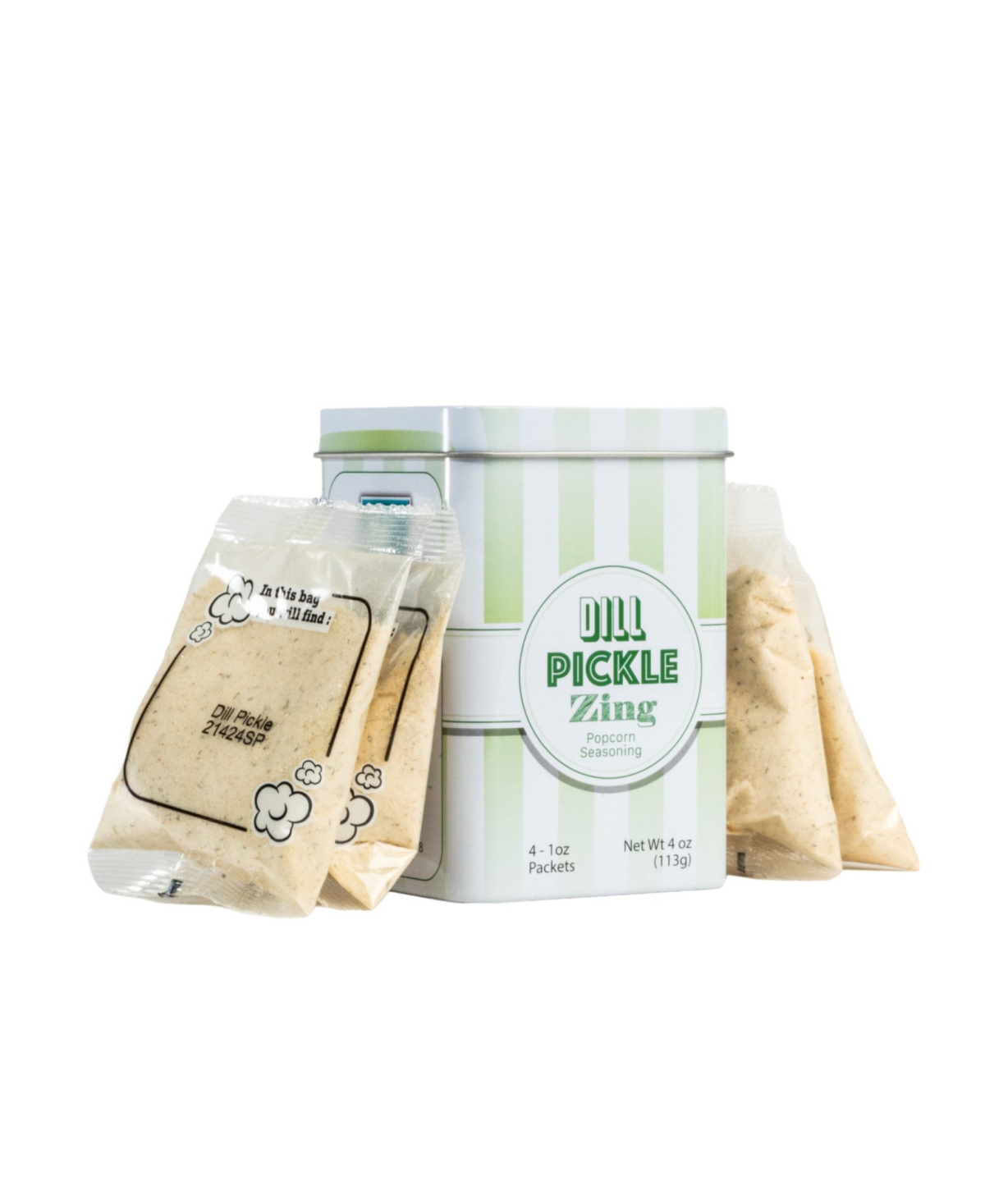 Wabash Valley Farms Dill Pickle Whirley Pop Gift Set, 2.5 Lbs. In Silver