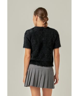 Women's Rhinestone EF Logo Knit