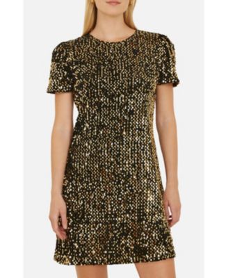 Women's Sequin Tunic Mini Dress