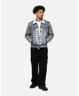 Men's Gothic Distressed Denim Jacket