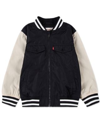 Boys' 4-7 Color-Blocked Bomber Jacket