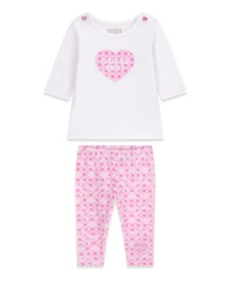 Baby Girls' Long-Sleeve T-Shirt and Leggings, 2-Piece Set