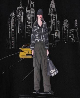 Women's Stud Moto Conversational Short-Sleeve Top