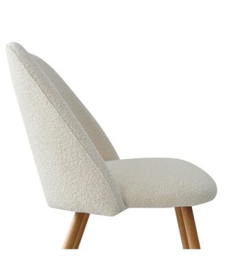 5-Piece Round Dining Table Set, Wood-Look Table with Metal Base and 4 Upholstered Chairs for Kitchen or Small Dining Room-Maison Boucle