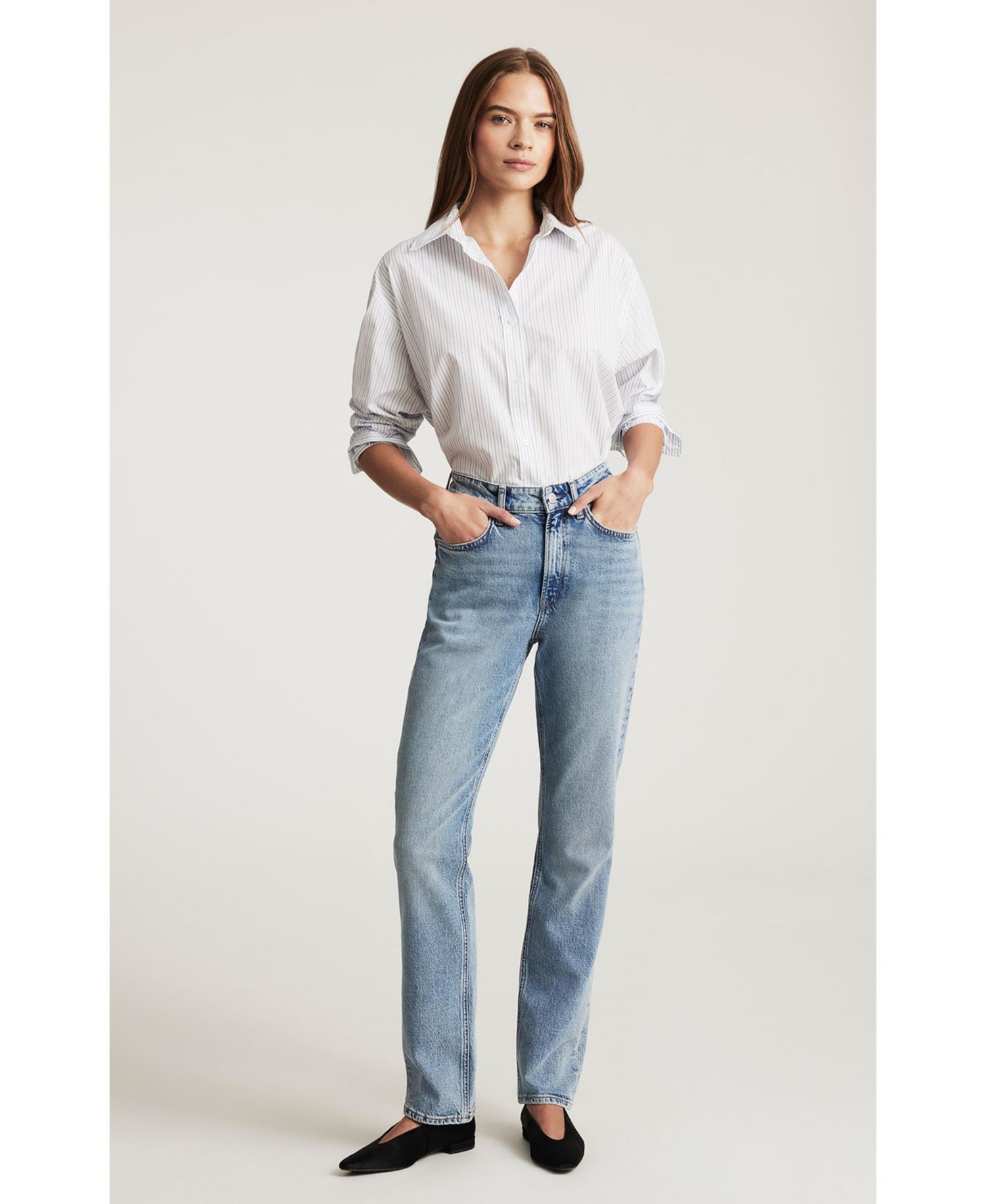 Women's Mavi New York Straight Leg In Dark Vintage Classic Denim