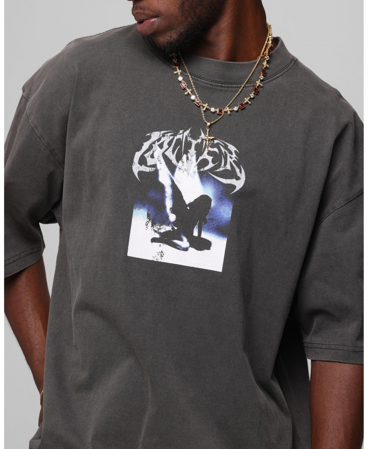 Loiter Men's Faded Print Flannel Shirt