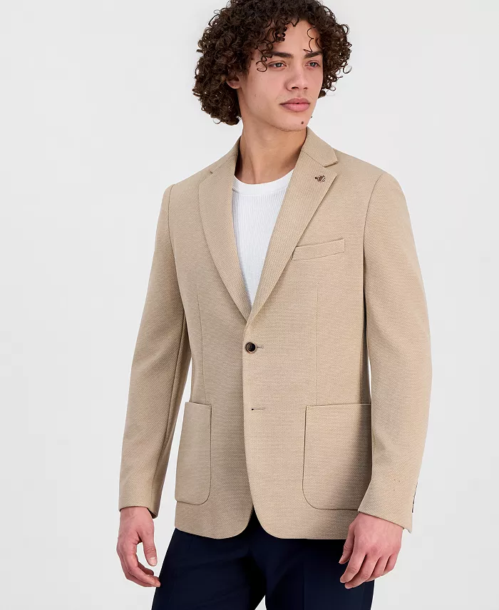 Men's Slim-Fit Waffle Stretch Sport Coat - thumbnail 10