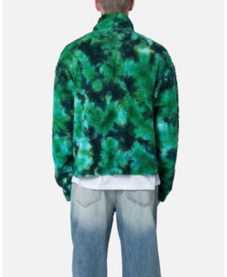 Men's Tie Dye Sherpa Pullover Sweater