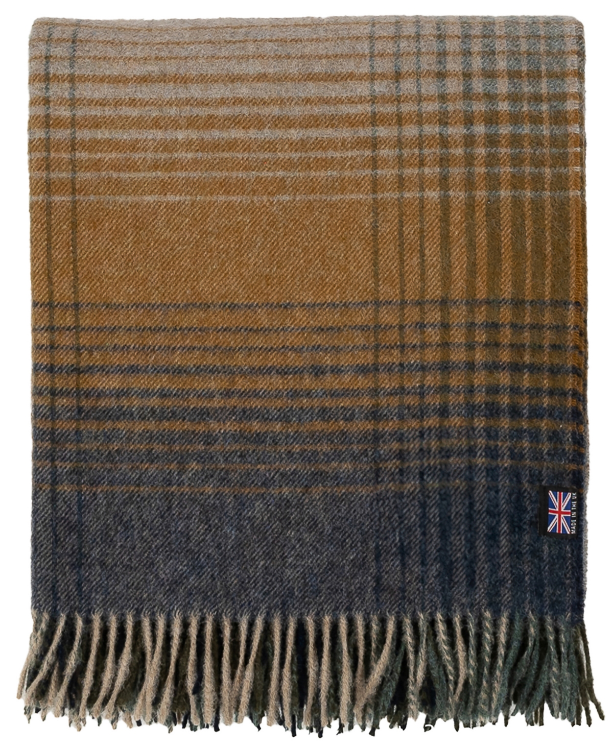 Prince of Scots Highland Tweeds Shetland Lambswool Throw, 55 " x 72"