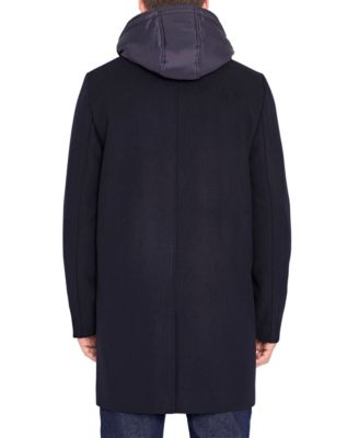 Men's Single Breasted Wool Coat