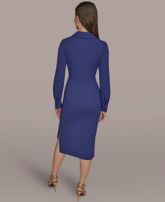 Women's Collared Midi Dress