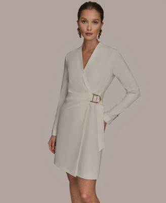 Women's V-Neck Long-Sleeve Wrap Dress