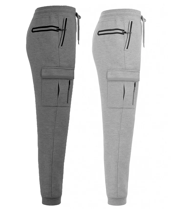 Men's Slim-Fit Tech Fleece Cargo Jogger Pants, 2-Pack - thumbnail 5