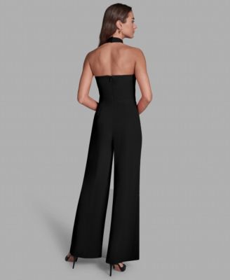 Women's Scuba Crepe Keyhole Jumpsuit