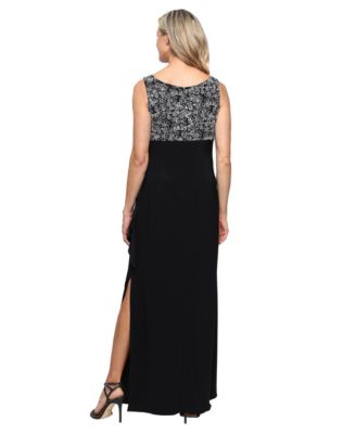 Women's Scoop Neck Long Empire Waist Jacket Dress