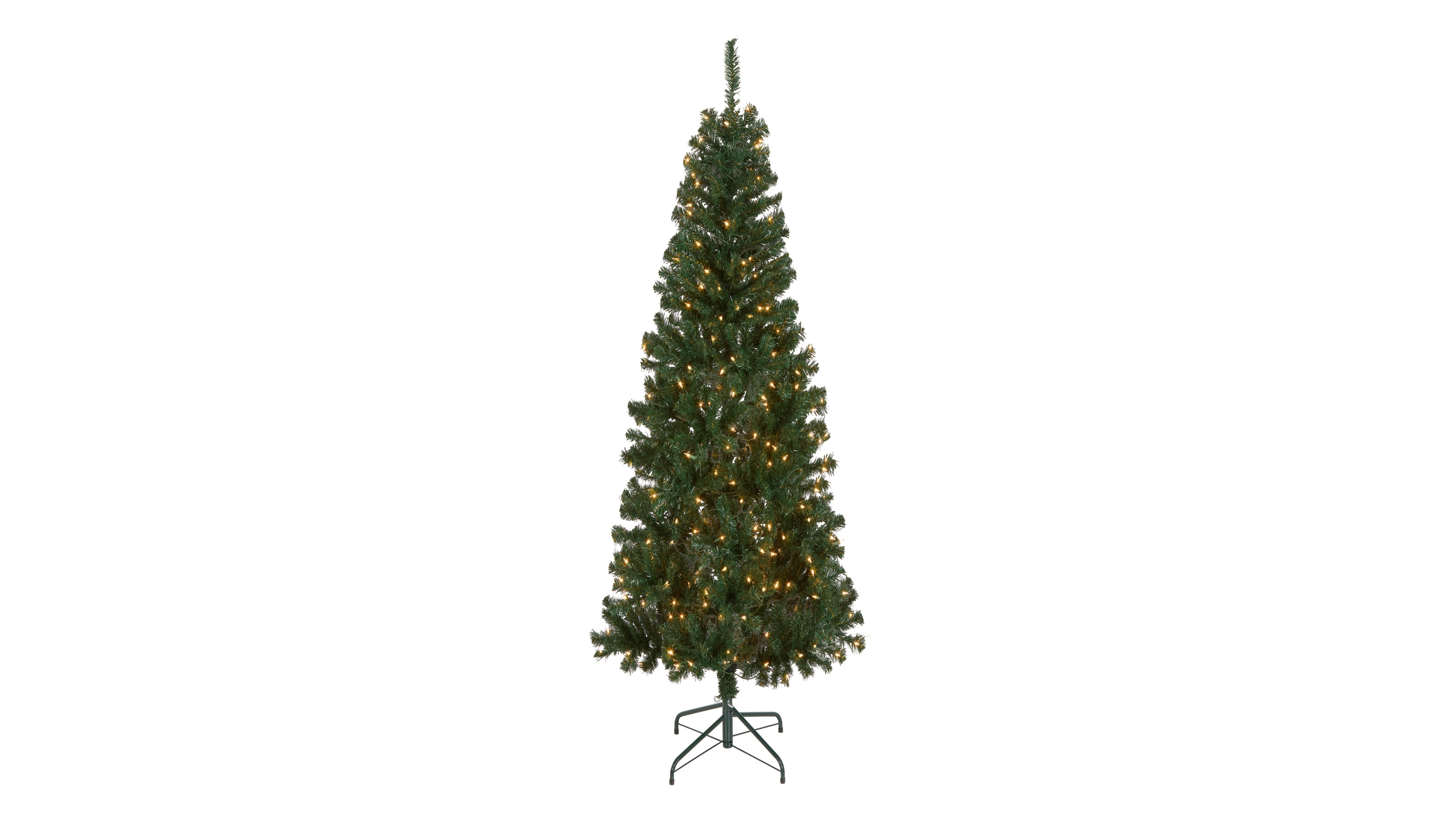 National Tree Company Acacia Pre-lit Christmas Tree with 300 Clear Incandescent or Multicolor Lights, 6'