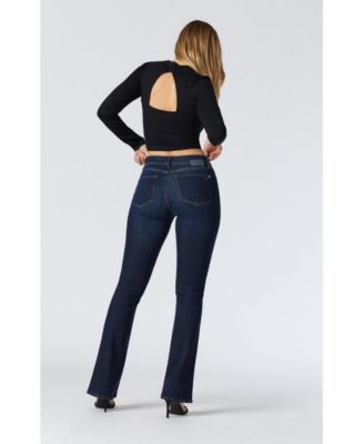 Women's Molly Mid Rise Bootcut in Deep Supersoft Jeans