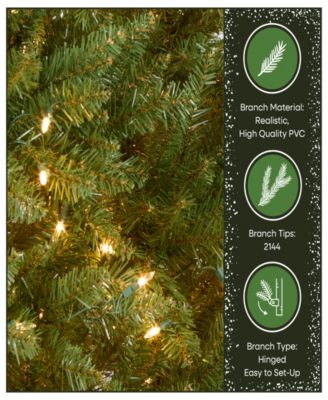 7' Dunhill  Fir Hinged Tree with 700 Clear Lights + PowerConnect™