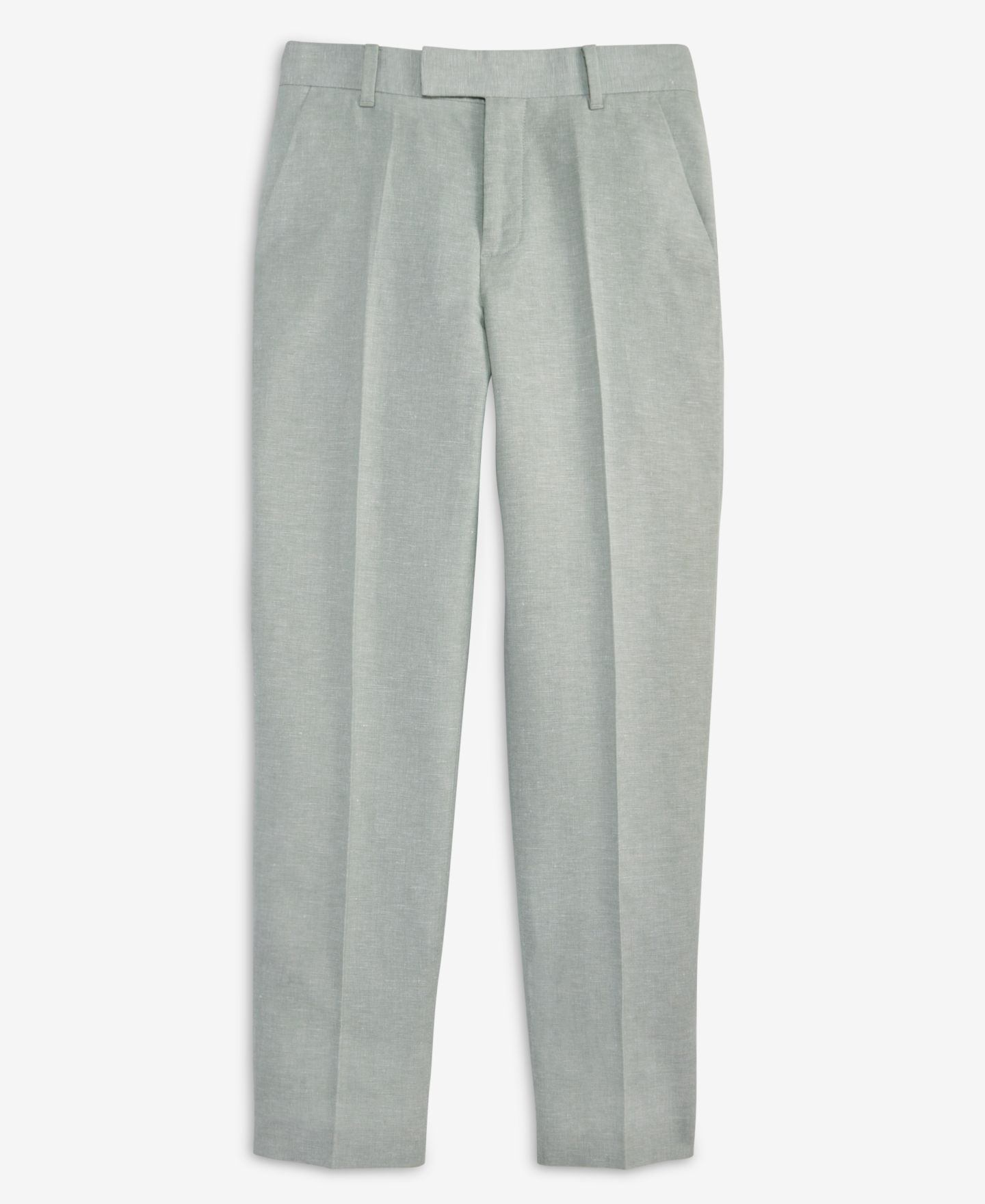 Брюки Calvin Klein Green Tri-Blend Linen Suit Pants для мальчиков, цвет: Зелёный — фото 2