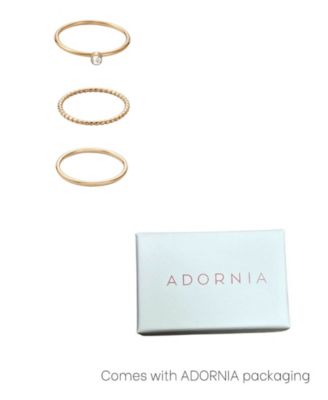 Tarnish Resistant Gold Ring Set