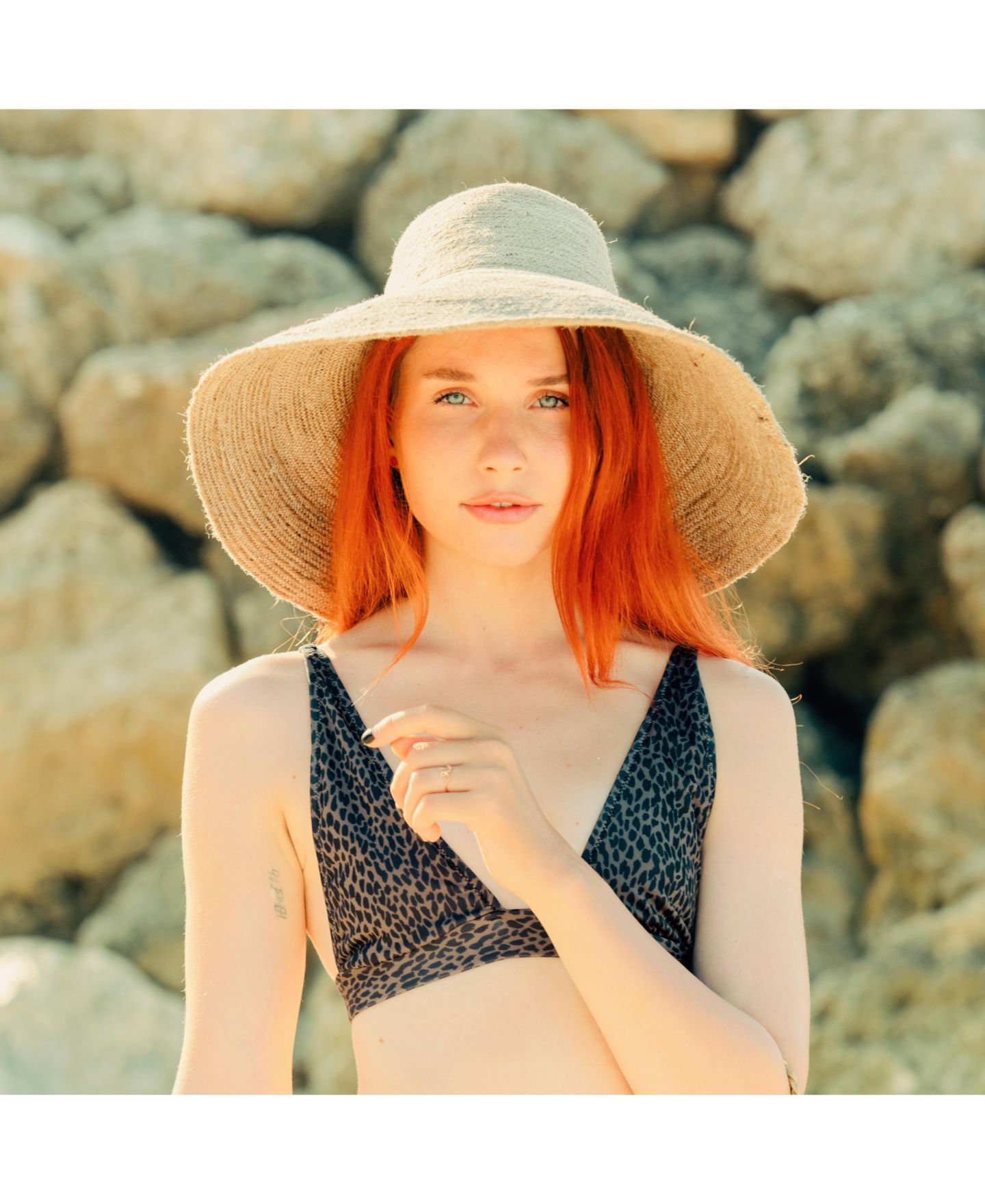 Женский головной убор Brunna.co Riri Straw Hat, цвет: Бежевый — фото 2