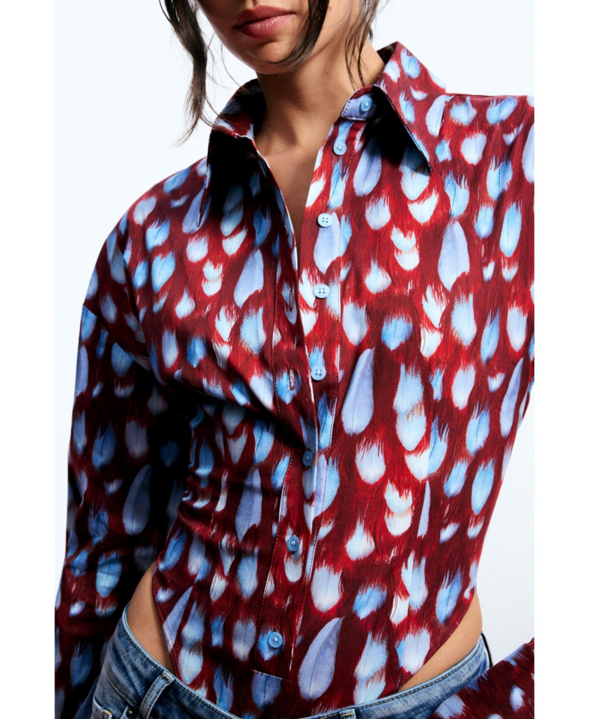 Desigual Women's Poplin body shirt Egonlab