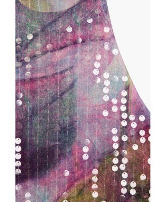 Women's Halter paillette T-shirt