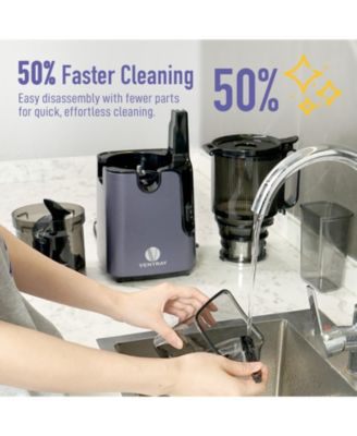 Cold Press Juicer, Masticating Juicer with 5.1 Inch Large Feed Chute, 250W Power High Juice Yield for Batch Juicing