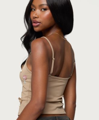 Women's Malia Flower Applique Tank Top