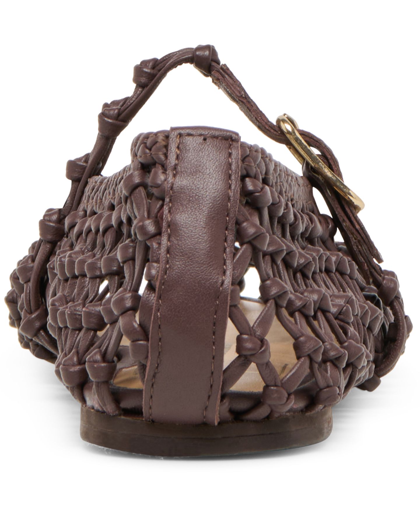 Женские балетки Dolce Vita Clair Woven Mary Jane Flats, цвет: Тёмный коричневый кожаный — фото 3