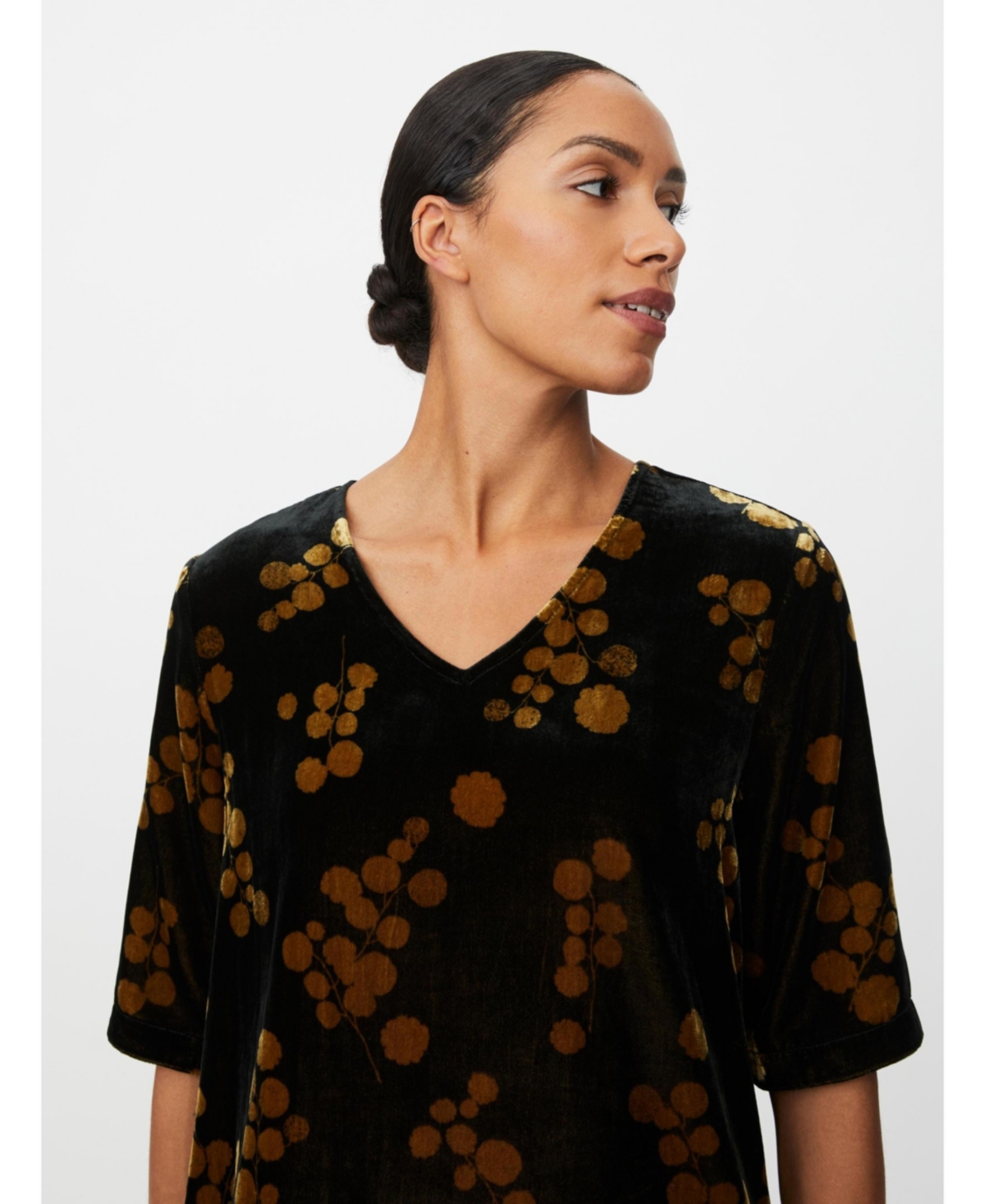 Masai Copenhagen Women's Estela V-Neck Short Sleeve Blouse