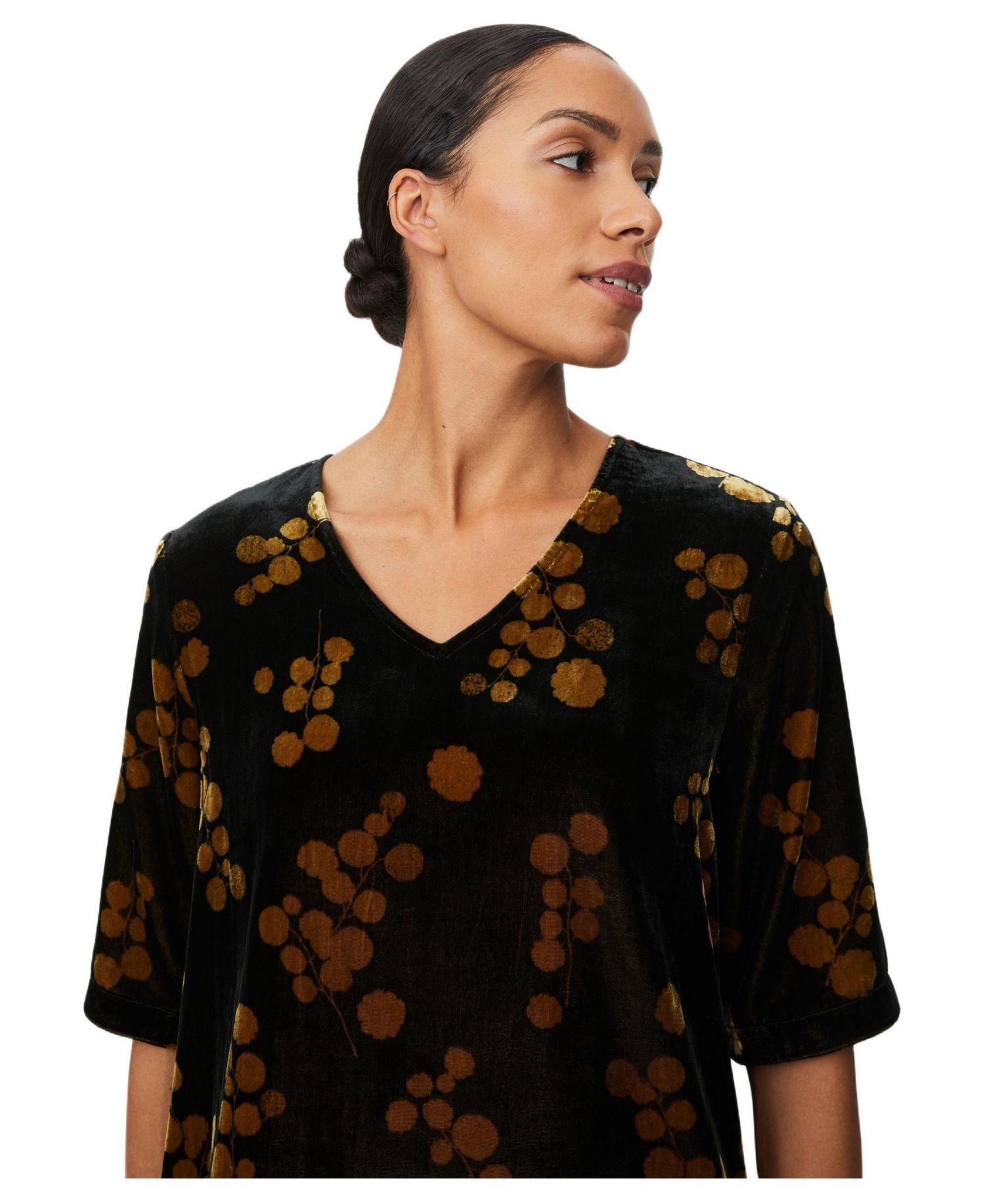 Women's Estela V-Neck Short Sleeve Blouse