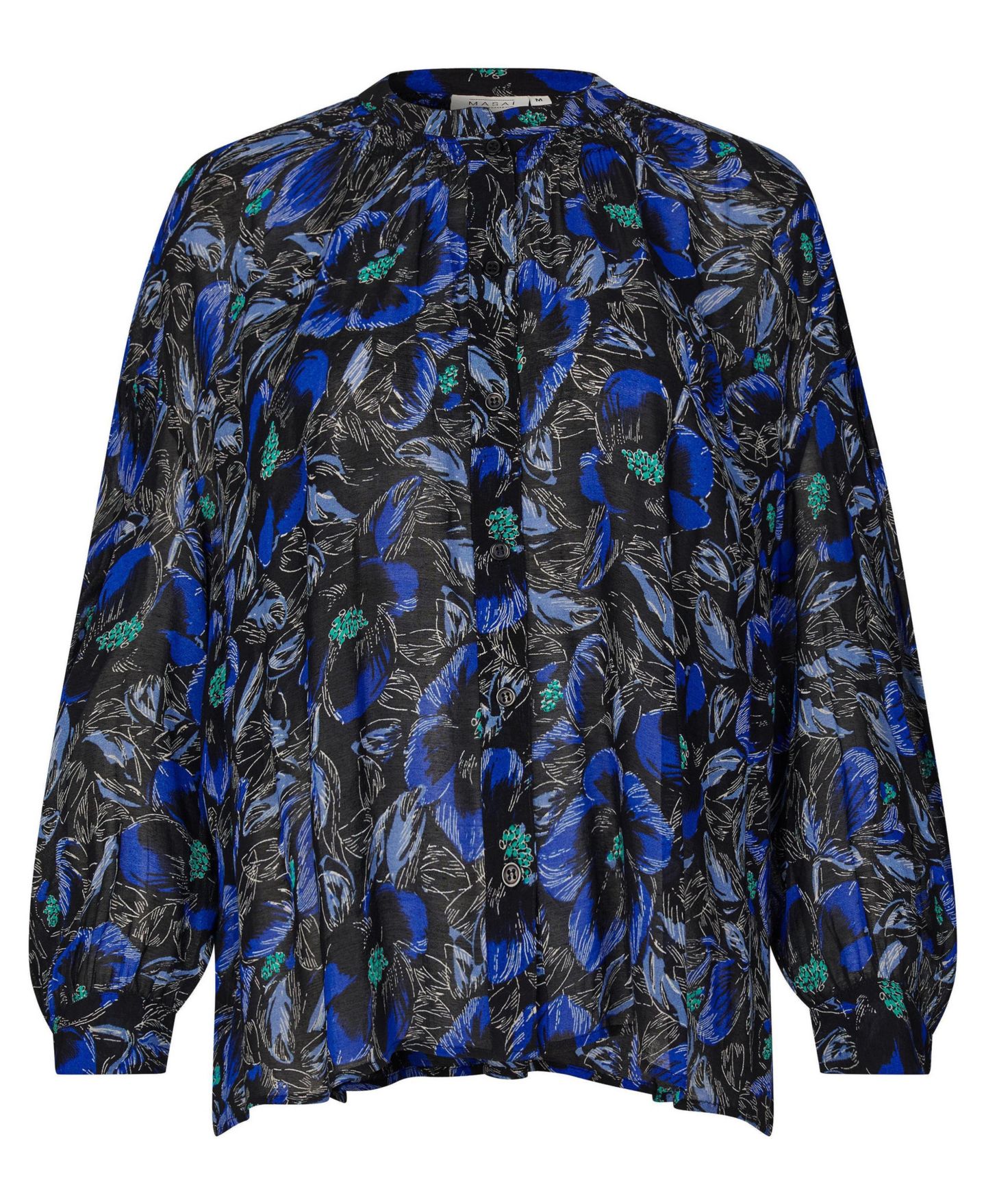 Женская рубашка Masai Copenhagen MaIvorama Floral Print, цвет: Surf The Web — фото 4