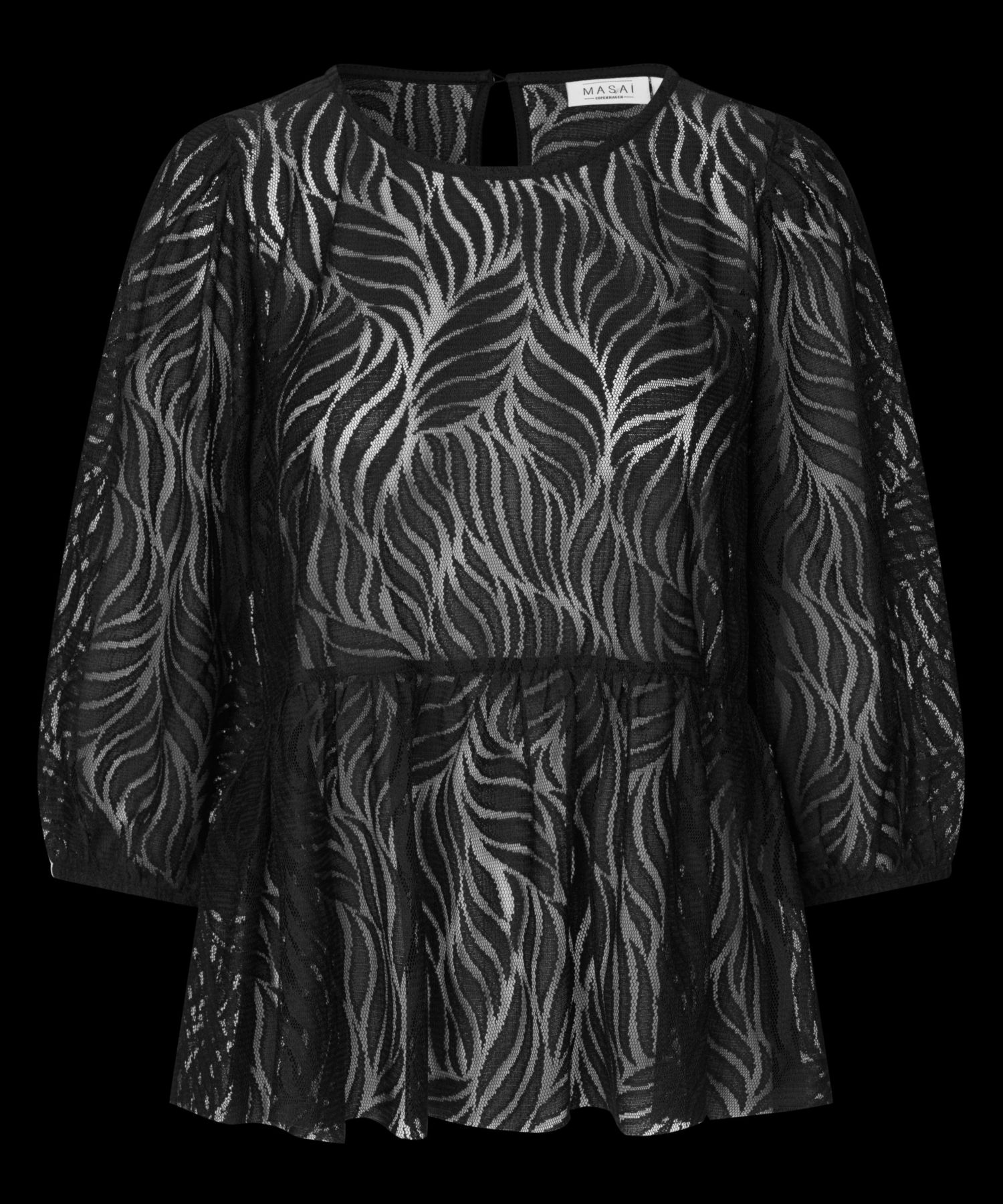 Women's Lace Peplum Top