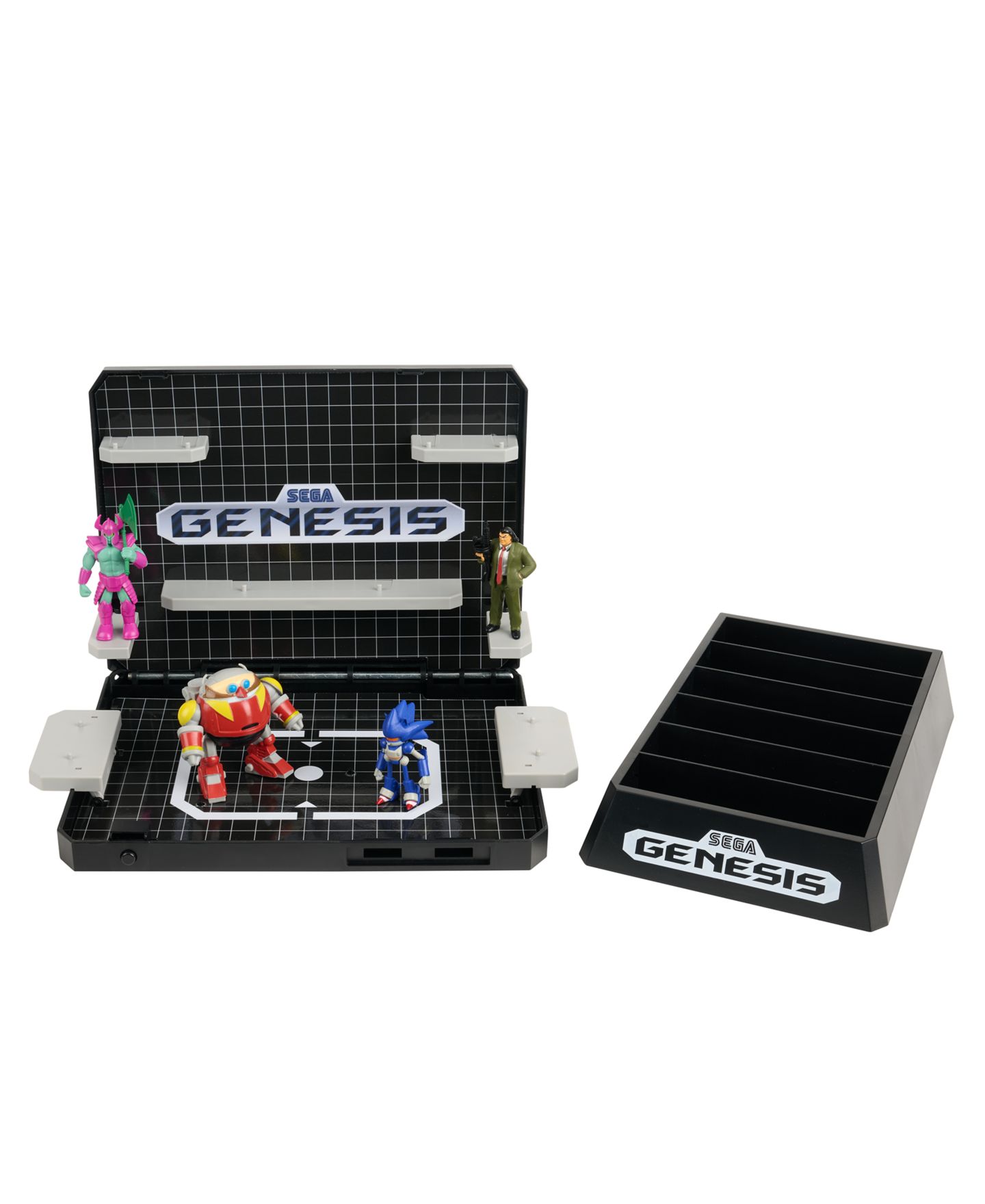 Детские фигурки Wilder Toys Sonic Boss Level Sega Genesis Console Display 5-Piece Set, Ages 8+ — фото 2