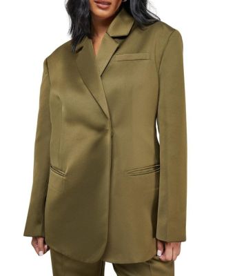 Women's Premium Satin Oversized Blazer