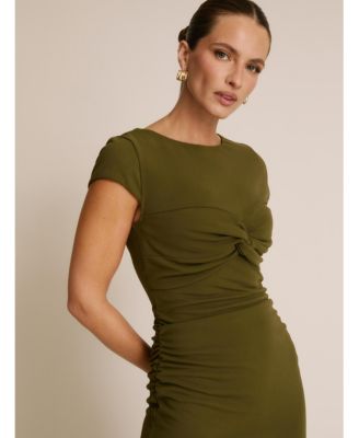 Women's Twist Bust Short Sleeve Stretch